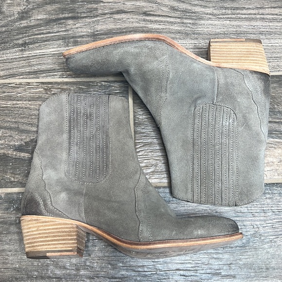 FREE PEOPLE New Frontier Chelsea boots Gray Size 38.5 - Picture 4 of 9